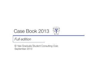 Yale Case Book 2013