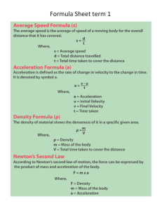 formula sheet term 1
