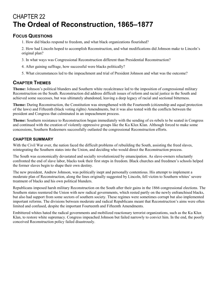 APUSH CHAPTER 22 Review American Pageant
