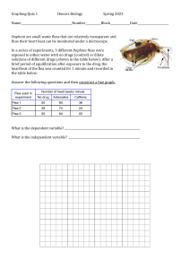 Honors Bio Graphing Quiz 1  Spring 2023