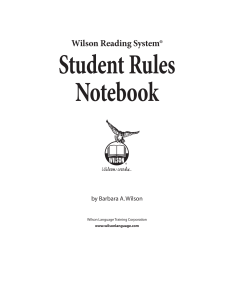 student rules notebook p 1