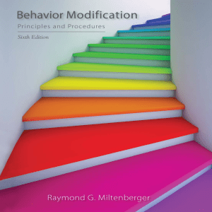 Behavior Modification - Miltenberger
