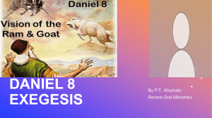 Daniel 8 exegesis Part 1