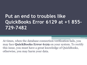 Put an end to troubles like QuickBooks Error