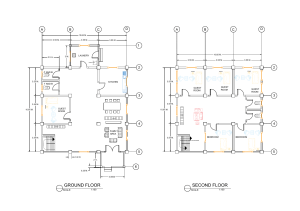 Architectural Plan: Ground & Second Floor Layout