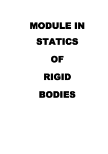 Statics of Rigid Bodies Module