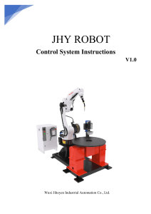 JHY Robot Control System Instructions V1.0