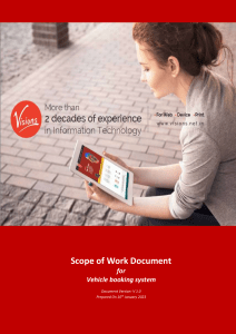 Scope document coach booking System 