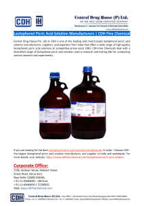 Lactophenol Picric Acid Solution Manufacturers