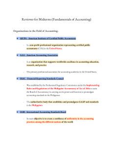 Fundamentals of Accounting 1