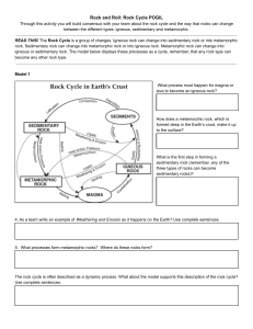 Rock and Roll  Rock Cycle POGIL