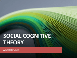 Albert Bandura Social Cognitive Theory