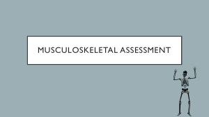 315 LC - Musculoskeletal Assessment PPT
