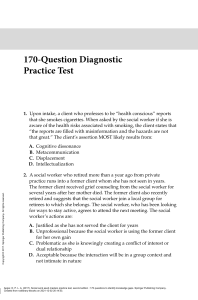 Social Work Practice Test