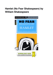 Hamlet No Fear Shakespeare by William Sh