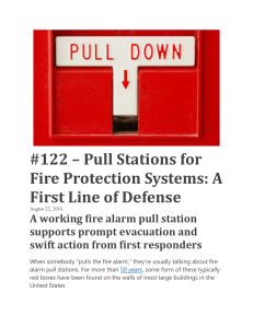 1 – Pull Stations for Fire Protection Systems