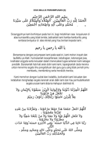 DOA MAJLIS RASMI