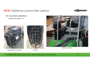 2019 Additional cyclone filter - option (2)