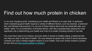 Find out how much protein in chicken