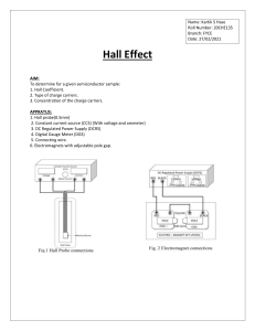 20CHE135 Hall Effect
