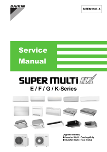 Daikin SUPER MULTI NX Service Manual