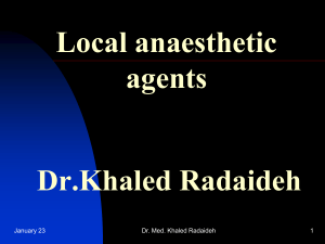 11 The Pharmacology of Local Anaesthetic Agents