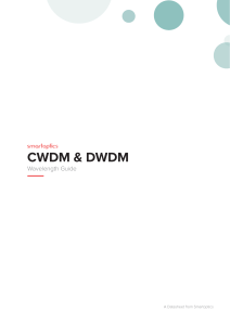 CWDM & DWDM. Wavelength Guide. A Datasheet from Smartoptics
