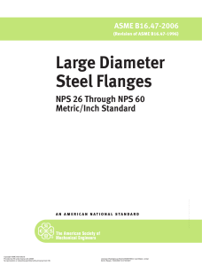 ASME B16.47 - Large Diameter Flanges