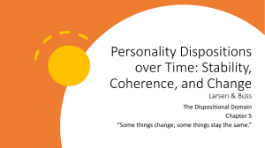 Chapter 5 Personality Dispositions Over Time-bb-1