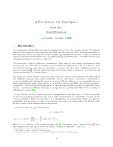 "A Few Notes on the Bloch Sphere" - (Step-by-step manual for understanding qubits and spin)