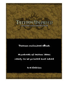 Tattoos Unlimited - 3ª Edição