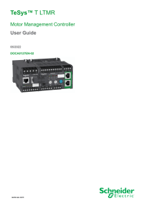 TeSys T LTMR Motor Management Controller User Guide