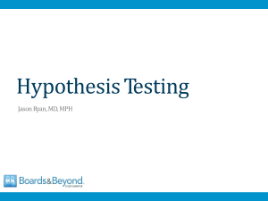 2.)Hypothesis Testing Step1P 1