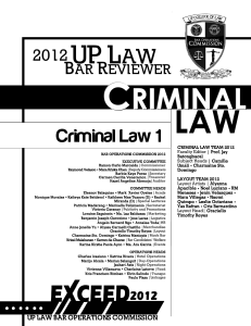 UP 2012 Criminal Law Book 1