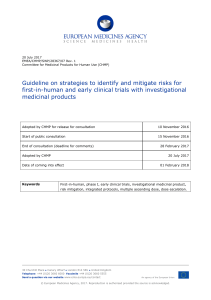 guideline-strategies-identify-mitigate-risks-first-human-early-clinical-trials-investigational en