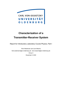 Lab Report 7 - Characterization of a Transmitter-Receiver System (6. December 2022) (1)