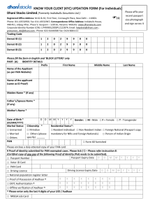 KYC Updation Form DSL 1598597780
