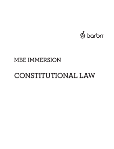 MBE Immersion Constitutional Law Q A T