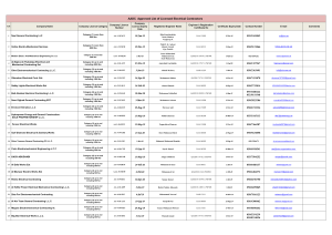 AADC  Approved List of Licensed Electrical Contractors  