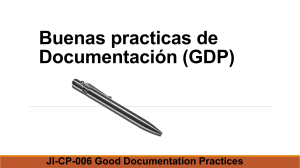 Buenas practicas de Documentación (GDP)