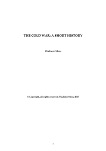 THE COLD WAR A SHORT HISTORY (1)