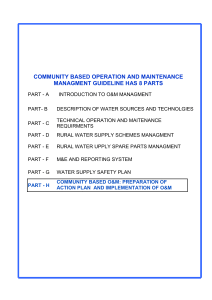 Part H Preparation of Action Plan and Implementation of O&M (1)