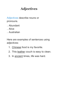 Adjectives1
