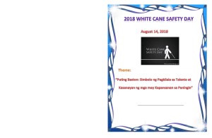 white cane safety program