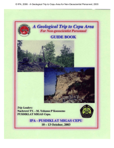 A Geological Trip to Cepu Area