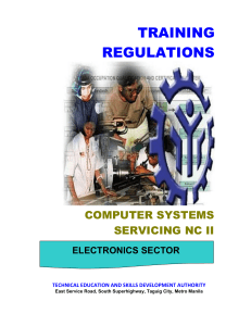 TR Computer Systems Servicing NC II 