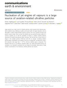 Nucleation of jet engine oil vapours is a large so
