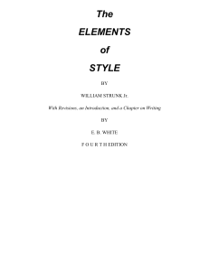 Strunk & White - The Elements of Style, 4th Edition