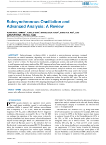Subsynchronous Oscillation and Advanced Analysis A