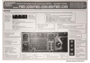 OPERATOR'S GUIDE ECDIS FURUNO FMD-3200